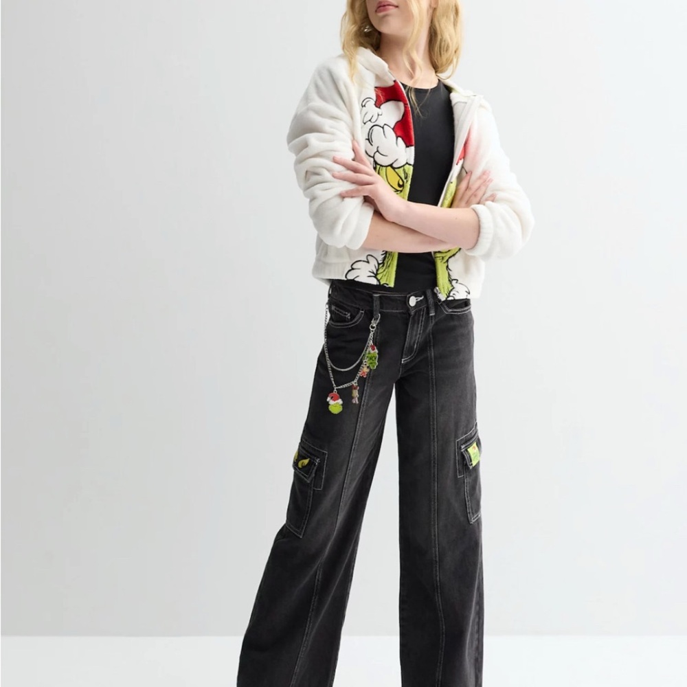 Limited Too Black Wide Leg Jeans and Top NEW (set)